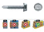 Vite Autofilettante Celo 5,5 X 19 Mm Vite Per Lamiera 500 Pezzi Zincata