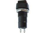 R18-23B Interruttore A Pulsante 1P Off-(On) Nero 3A/125V