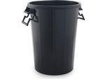 Cestino Sp Berner 10010042 Plastica Nera 100 Litri