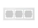 Mdt Technologies Cornice In Vetro A 3 Ingressi Per Programmi Da 63 Mm BE-GTR363W.01 (BE-GTR363W.01)