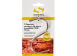 Gancio Per Carne Sauvic 18/8 100X4 Mm Argento Argento Taglia Unica