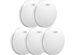 Aroha Pro Safety Rilevatore Di Fumo - Batteria Da 10 Anni - Sensore Fumo - Allarme Anticendio - 5 Pezzi