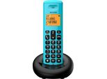 Alcatel E160 Telefono Dect Cordless Con Identificatore Di Chiamata Nero E Verde