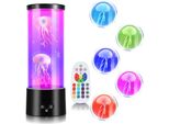 Jiubiaz Led Meduse Luci Notturne Lava Lampada Da Tavolo Lampada Creativa Da Camera Da Letto Rgb Artificiale