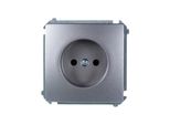 Simon Basic Presa Singola B/U 16A IP20 Acciaio Inox BMG1.01/21