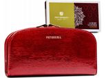 Peterson | Portafoglio Grande, In Pelle Naturale, Da Donna, Rosso, 18,5X10 Cm