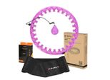 Hms HHW12 Plus Size Hula Hoop Con Pesi E Cintura Dimagrante BR163 Viola
