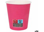 Set Di Bicchieri Algon In Cartone Monouso 200 Ml Rosa 36 Pezzi (24 Pezzi)