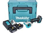 Smerigliatrice Angolare A Batteria Makita Dmc 300 Rfj 18 V 76 Mm Brushless + 2X Batteria Ricaricabile 3,0 Ah + Caricabatterie + Makpac