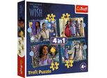 Trefl Puzzle 4In1 Disney I Sogni Diventano Realtà 34649