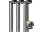 Ludeco - Arvid - Lampada A Stelo - 3 Set - 12 V - 150 Lm - 1,5 W - Warmweiß