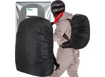 Parapioggia Per Zaino, Copertura Impermeabile, Nero, 0-30 Litri, Poliestere Con Rivestimento In Pu