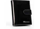 Rovicky | Portafoglio Grande In Pelle, Per Uomo, Con Rfid, Nero, 9,5X12 Cm