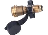 Adattatore Per Serbatoio Di Gas, Adattatore Per Ricarica Di Propano, Adattatore Per Serbatoio Di Gas In Ottone, Adattatore Per Propano Con Dispositivo Di Sicurezza, Accoppiatore Per Serbatoio Di Propano, Adattatore Per Propano Con Impugnatura Nera