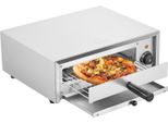 Vevor Forno Commerciale Per Pizza A 1 Strato 305 Mm, Forno Elettrico Per Pizza In Acciaio Inox Con Manopola Girevole, Pizzaiolo Multiuso Da Interno, Per La Cottura In Ristoranti, A Casa, Acciaio Inox