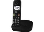 Panasonic KX-TGU110EXB Telefono Cordless Dect Nero Singolo Con Tasti Grandi