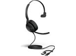 Jabra Evolve2 50 Cuffie Cablate Per Ufficio/Centro Chiamate Usb Type-C / Usb Type-A Bluetooth Nero