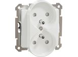 Presa Doppia Per Telaio Di Copertura 2P+Pe Con Sportello, Bianco, 2X 2P+E, IP20 SDD111275 Sedna Design Schneider Electric