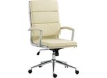 Clp Sedia Da Ufficio Cleveland I In Vera Pelle, Rivestimento In Pelle Finta O Tessuto, Pelle Finta Crema