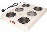 Unità Di Ventilazione A Tetto Da 19 Pollici Roline 4 Ventole, On/Off Per Rack Server Serie Pro, Grigio