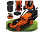 Tosaerba A Batteria Kraft&Dele Con Batteria 40V (2X20V) Larghezza Di Taglio 38 Cm Larghezza Di Taglio Altezza Di Taglio 25-75Mm Capacità Del Contenitore Dell'erba 50L Senza Fili