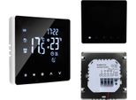 Termostato Ambiente Intelligente - Per Il Riscaldamento Dell'acqua - Touchscreen Lcd - Programma Settimanale - Manuale/Automatico - 3A - Senza Wlan - Nero