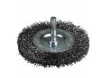 Ironside 243-019/600421 Spazzola A Disco 75 Mm 0,3 Mm Crimpata, Gambo 6 Mm, Grigio