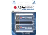 Agfa Photo 110-802619 Agfaphoto Batterie Alkaline Power -D LR20 Mono 2St.
