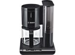 Caffettiera A Filtro Bosch Tka 8013, Plastica, 1160 Watt, Capacità 1,25 Litri, Caraffa In Vetro, 15 Tazze, Selezione Del Gusto, Spegnimento Automatico, Funzione Di Decalcificazione