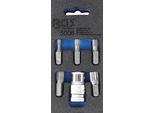 Bgs 5006 | Set Di Punte Per Cacciavite | Esagono Esterno 10 Mm (3/8") | Multidente Interno (Per Xzn) | 6 Pz."
