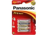 Panasonic Batterie Pro Power -AAA Micro 4St.