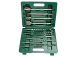 BrÜDer Mannesmann Green Line M12588 BrÜDer Mannesmann Set Di Punte E Scalpelli SDS-PLUS, 13 Pezzi