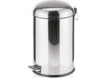 Cestino A Pedale In Acciaio Inox Con Inserto In Plastica, 12 Litri