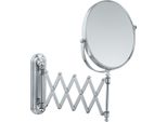 Wenko Specchio Cosmetico Deluxe Telescopico Make-Up Da Parete 5 Pieghevole Ø19Cm Bagno Wc