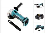 Makita Bga 452 Smerigliatrice Angolare A Batteria 18V 115Mm + 1X Batteria Makita BL1830 B - Senza Caricabatterie