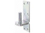 Alberts 311087 Staffa Su Piastra, Nelle Versioni Con Ganci Di O Dii, Zincata, Passivata A Film Spesso, Arretramento Ø20 Mm, Piastra 189 X 60 Mm, Set Da 2