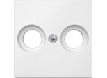 Merten MEG4122-0419 Piastra Centrale Per Prese D'antenna, Bianco Polare, Sistema M