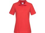 Stedman ST3100 | Polo Donna Piqué 100 - Colore: Rosso Scarlatto - Taglia: S