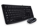 Logitech Desktop MK120 - Dimensioni Complete (100%) - Cablato - Usb - Nero - Mouse Incluso