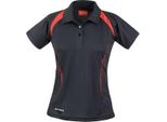Spiro S177F | Poloshirt Sportiva Team Spirit +Traspirante - Colore: Nero/Rosso - Taglia: Xl (42)