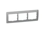 Legrand Frame 3-FOLD Soft Alu Horiz. (771303 Galea)
