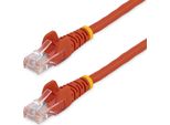 Startech.Com Cavo Di Rete Cat 5E - Cavo Patch Ethernet RJ45 Utp Rosso Da 1M Antigroviglio