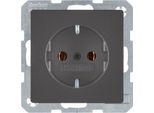 Presa Berker 1F Anth Velvet Q.1/Q.3 Da Incasso IP20 Zp