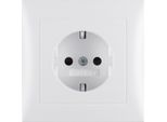Presa Schuko Bianco Polare/Opaco Con Piastra Di Copertura - Presa 47229909