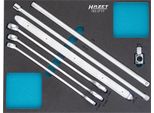 Set Di Utensili Hazet 163-371/7 Profilo Di Trazione Doppio Esagonale Esterno, Profilo Esagonale Esterno, Quadrato Pieno 12,5 Mm (1/2 Pollice), Quadrato Pieno 20 Mm (3/4 Pollice) Numero Di Utensili: 7