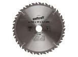 Lama Per Seghe Circolari Wolfcraft Per Tagli Grezzi, Ø 250X30 Z24 6740000