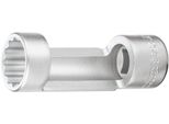Hazet 2593-21 Chiave Per Ammortizzatori (Doppio Esagono) ∙ Quadro Cavo Da 1/2 Pollice (12,5 Mm) ∙ Profilo Doppio Esagono Esterno ∙ 21 Mm