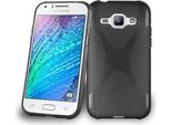 Cadorabo Custodia Per Telefono Cellulare Per Samsung Galaxy J1 2015 In Nero Cover Tpu Silicone Back Cover Custodia