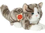 Teddy-Hermann Gatto Teddy Hermann Sdraiato Grigio, Circa 20 Cm 906919