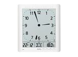 Orologio Da Parete Radiocomandato Ams, Movimento Radiocomandato Con Indicazione Analogica Dell'ora E Digitale Della Data E Della Temperatura Del Giorno Della Settimana, 21X24X3Cm, 5896